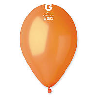 Воздушные шары металлик оранжевый 11" (28 см) Gemar