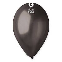 Воздушные шары металлик черный 11" (28 см) Gemar