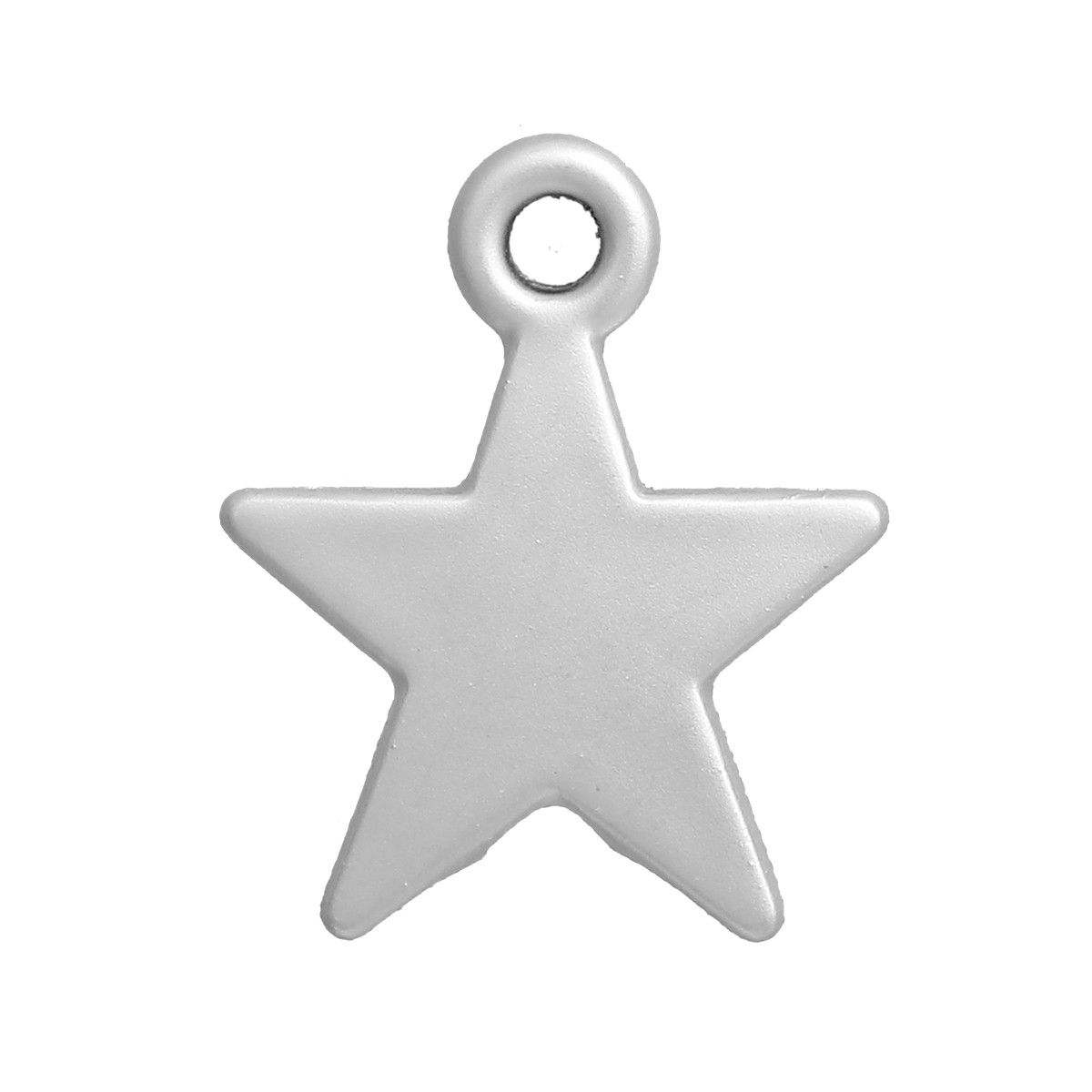 Підвіски металеві Finding Кулон зірка Сріблястий 16 мм x 13 мм
