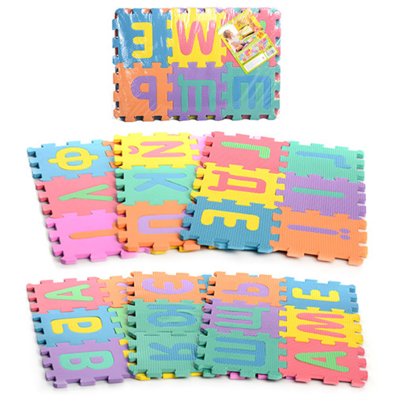 Килимок Мозаїка M 0379 EVA, алфавіт (укр), 36 деталей, фото 1