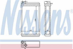 Радіатор пічки (опалення) Опель Омега, Opel Omega A (пр-во NISSENS 726461)