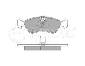 Гальмівні колодки передні Деу Opel Omega, Опель Омега (пр-во MEYLE 0252186217)