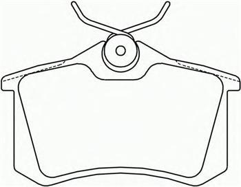 Гальмівні колодки на Фольксваген Пассат Б5 (Volkswagen Passat b5) 1996-- ->2005 Brembo P85020