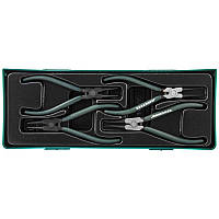 Комплект щипців для стопорних кілець 7", 4 предмети AG010002SP Jonnesway