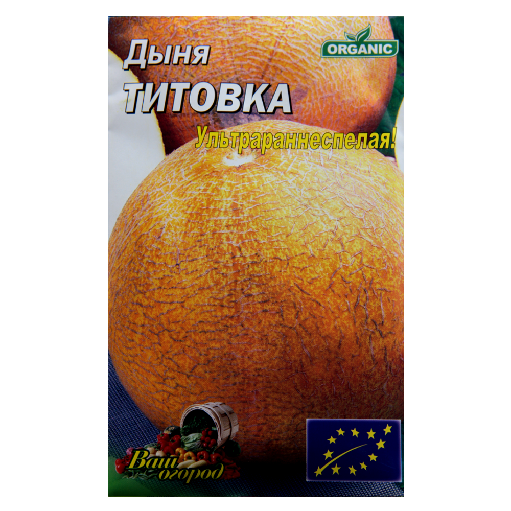 Семена Дыня Титовка 5 г раннеспелая большой пакет - фото 1 - id-p667110406