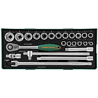Набір торцевих головок 1/2" DR 10-32 мм, 24 предмети S04H4524SP Jonnesway