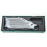 Набір ріжкових ключів 10 предметів, ложемент, пластиковий кейс W25110SP Jonnesway