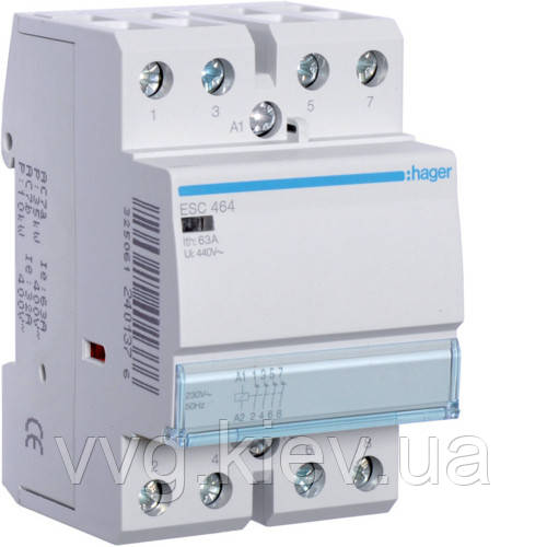 Контактор 63A, 4НЗ, 230В, HAGER