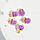 Підвіска Скляна Пляшка, Фіолетовий, Світиться в Темряві, 17 мм x 12 мм, фото 3
