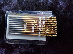 Свердло для металу (з титановим напиленням) діаметр 1,7 мм.