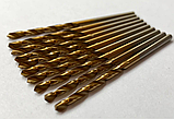 Свердло для металу з титановим напиленням діаметром 2,5 мм., фото 3