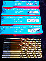 Свердло для металу з титановим напиленням діаметр 3,4 мм.