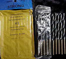 Свердло для металу Р9 (HSS-Co) діаметр 8,0