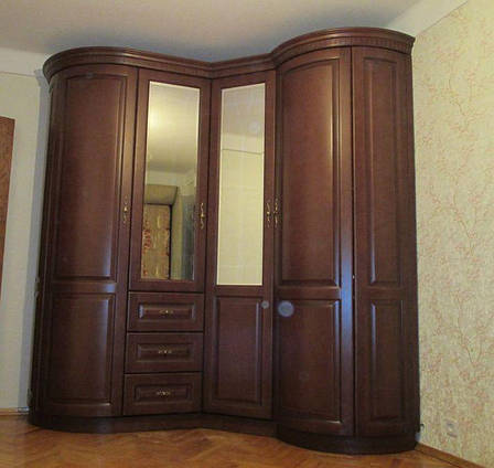 Шафа кутова дерев'яна  для спальні / передпокою / коридору  Венера РКБ-Меблі, колір на вибір, фото 2