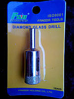 Коронка алмазна для скла та кераміки 16 мм