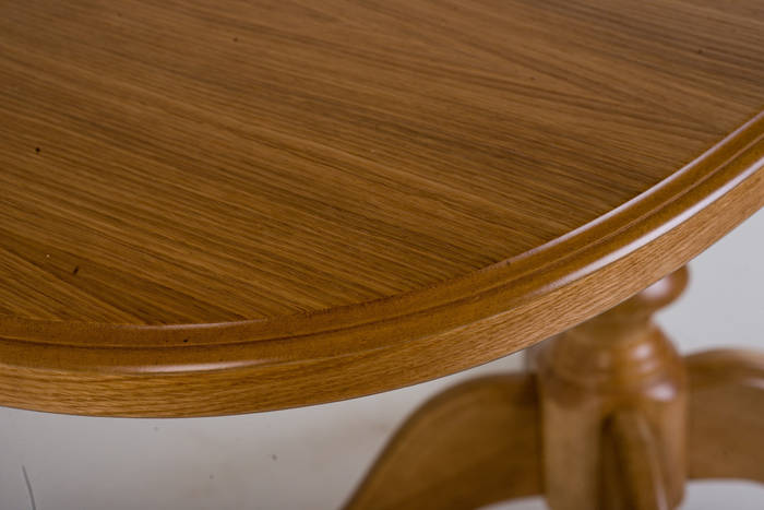 Купить Стол деревянный овальный на одной ножке, кухонный, обеденный ...