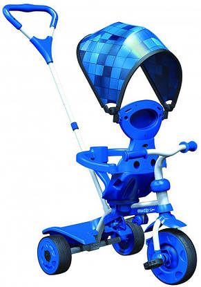 Дитячий велосипед Y STROLLY Spin Синя мозаїка, фото 2