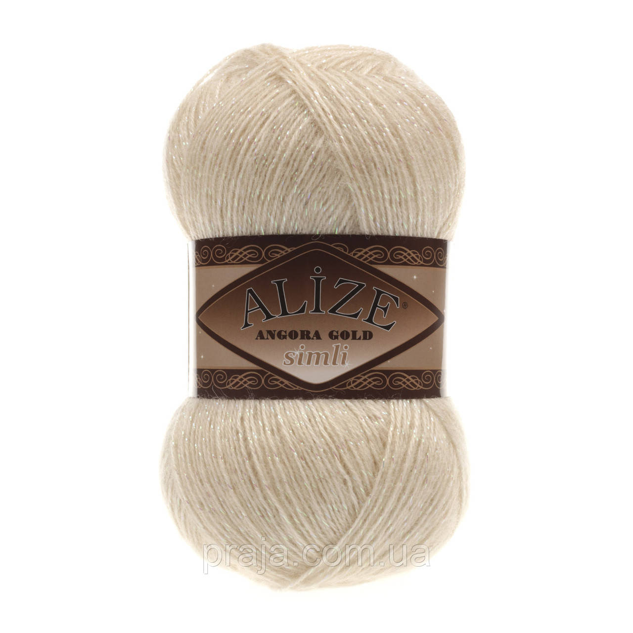 Alize Angora gold simli 67 бежевий