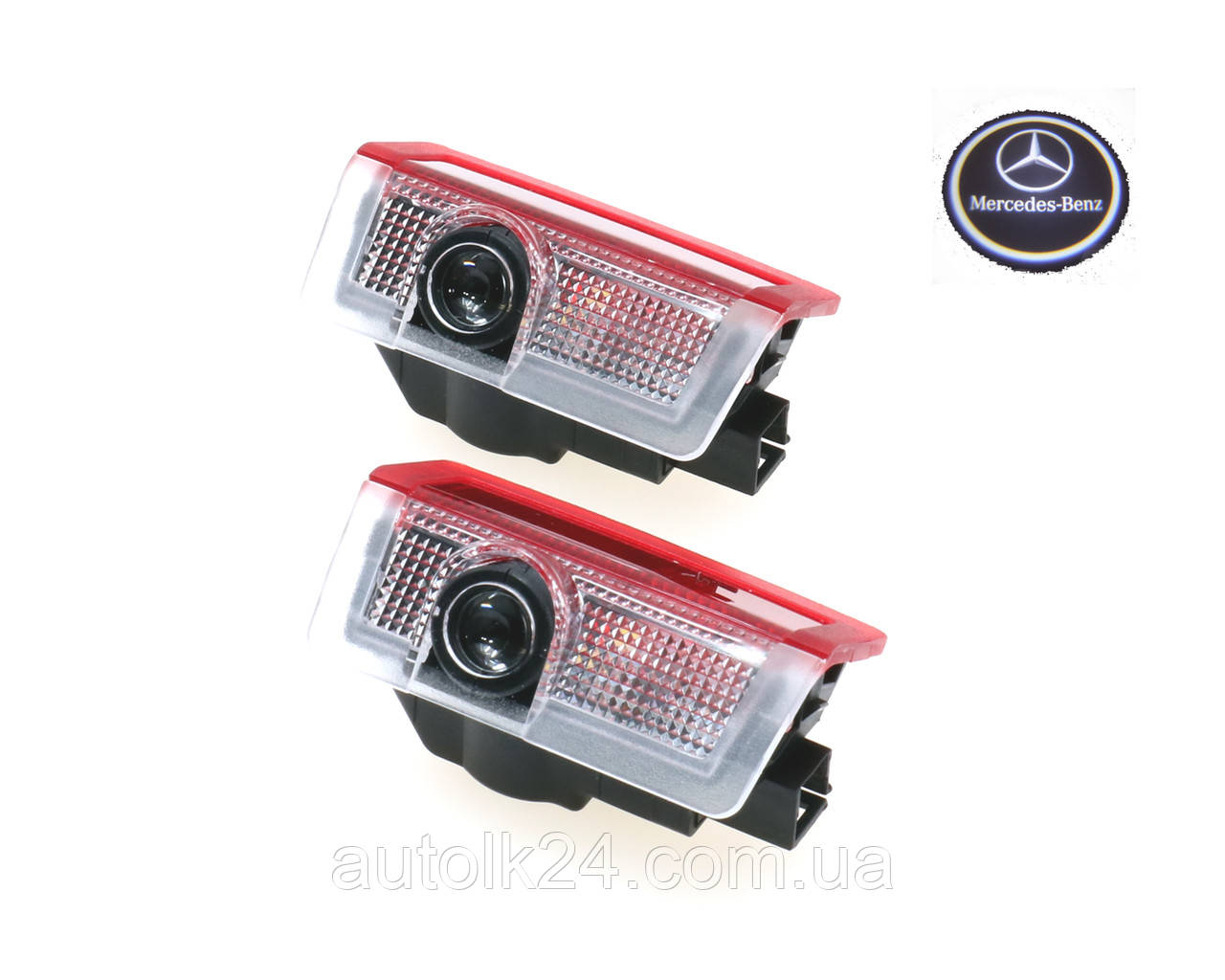 Штатна Led підсвітка двері з логотипом MERCEDES A,B,C,E - Class, фото 1