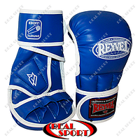 Перчатки для рукопашного боя Reyvel BK110043 (винил, р-р M-XL, синий)