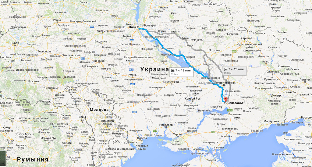 Киев → Запорожье