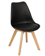 Стул для офиса, стул для дома, стул для посетителей, стул черный с мягким сиденьем (ТОР черный)