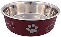 Trixie TX-25245 металева миска на гумі з пластиковим покриттям 2,2 л для собак великих порід, фото 2