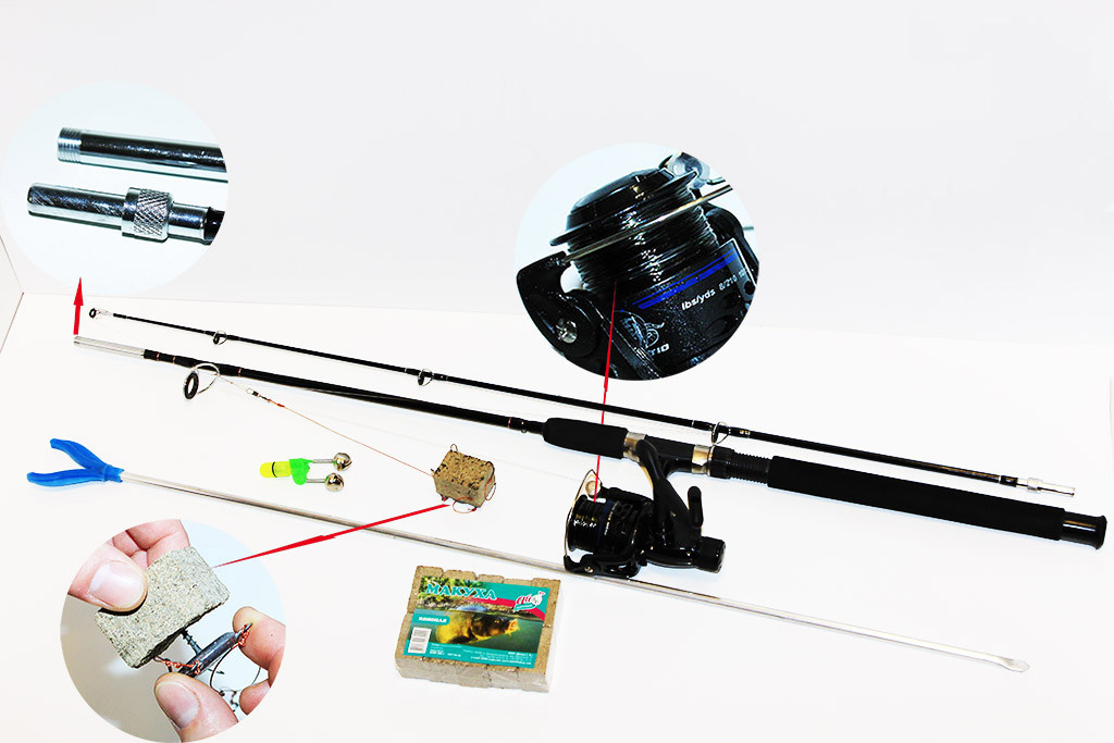 Спінінг Croсоdile (з закруткою) 2.4 м. У СБОРІ, фото 1