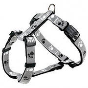 Trixie TX-12231 шлея для собак Silver Reflect H-Harness 30-40 cm/15 mm