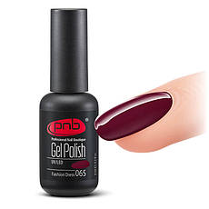 Гель-лак PNB 065 Fashion Dress бордовий 8 мл.