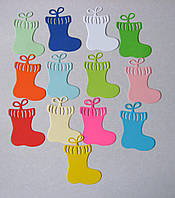 Вирубка з картону. Чобот, 43х62 мм