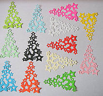 Вирубка з картону. Зірки, 62х88 мм