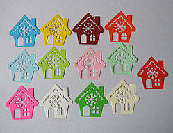 Вирубка з картону. Зимовий будиночок, 59х61 мм