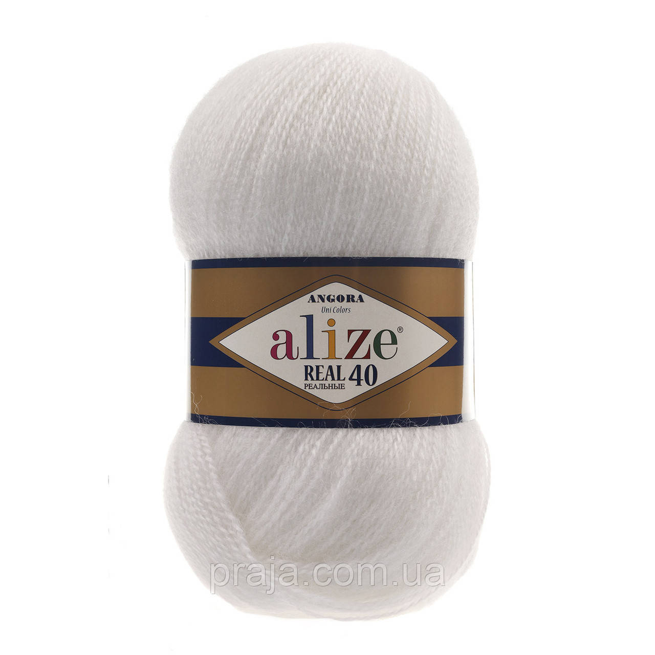 Alize Angora real 40 - 55 білий