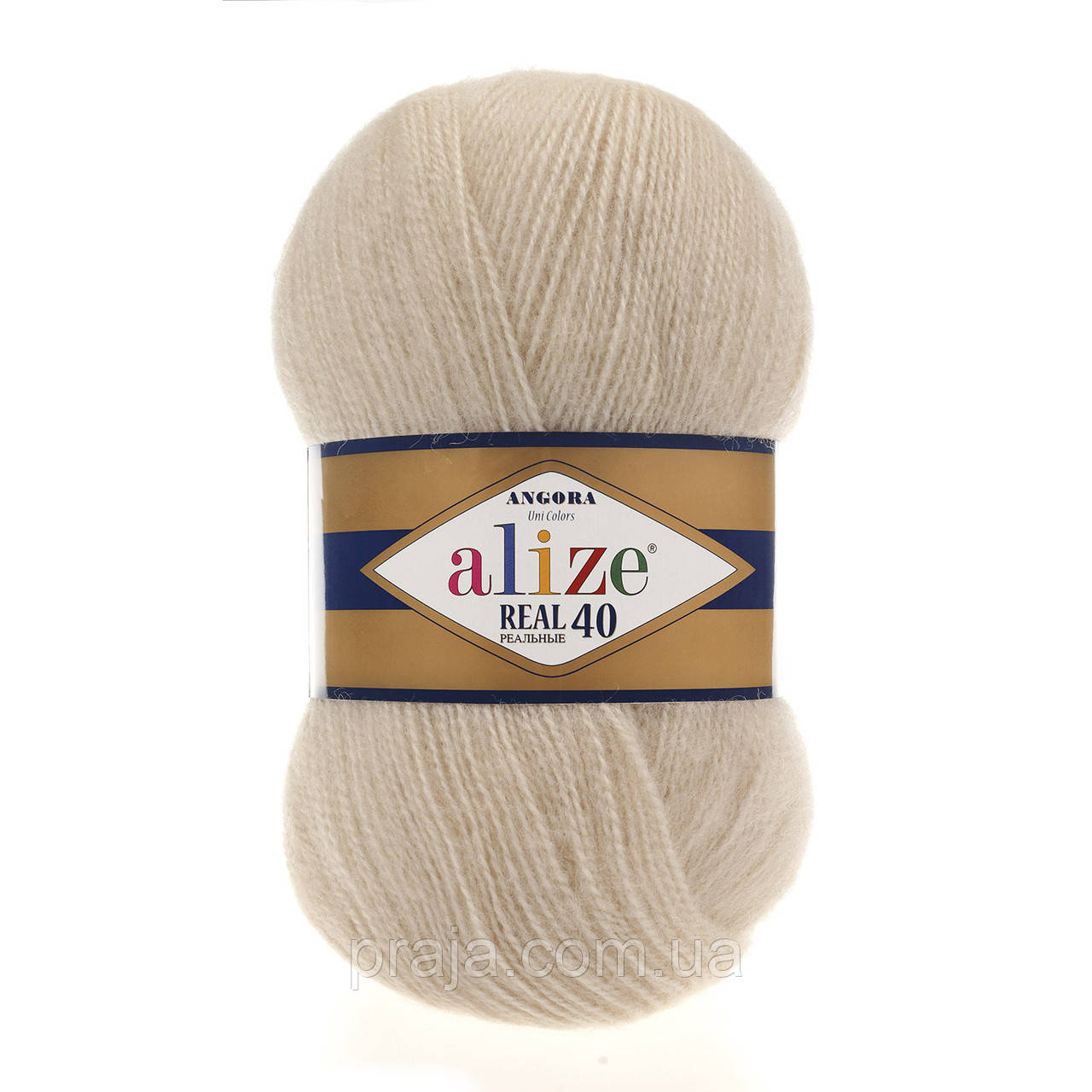 Alize Angora real 40 - 67 молочно-бежевий