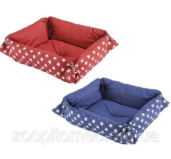 PERLA 50 CUSHION PINK/BLUE ferplast М'який лежак для собак і кішок, фото 1