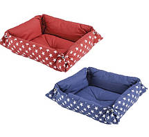 PERLA 50 CUSHION PINK/BLUE ferplast М'який лежак для собак і кішок