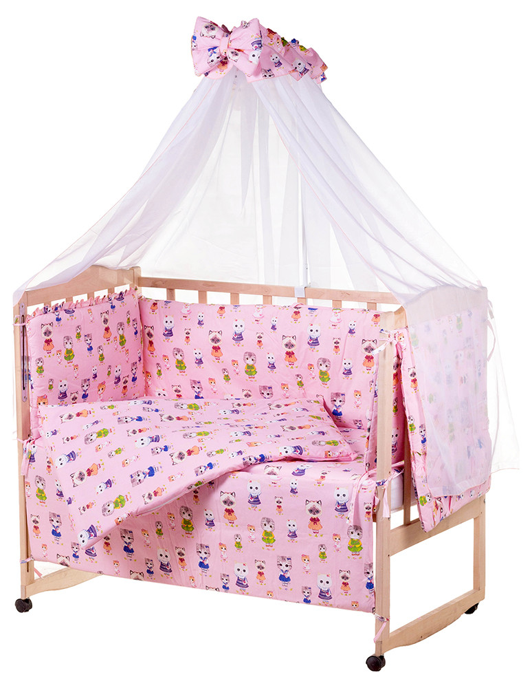 Детская постель Qvatro Gold RG-08 розовый (котята)