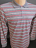 Чоловічі теніски в смужку з довгим рукавом., фото 2