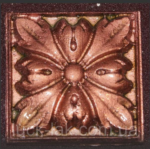 Гіпсовий декор, орнамент, одноколірний, 6,2 х 6,2 см., фото 1