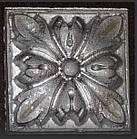 Гіпсовий декор, орнамент, одноколірний, 6,2 х 6,2 см., фото 2