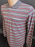 Чоловічі теніски в смужку з довгим рукавом., фото 3