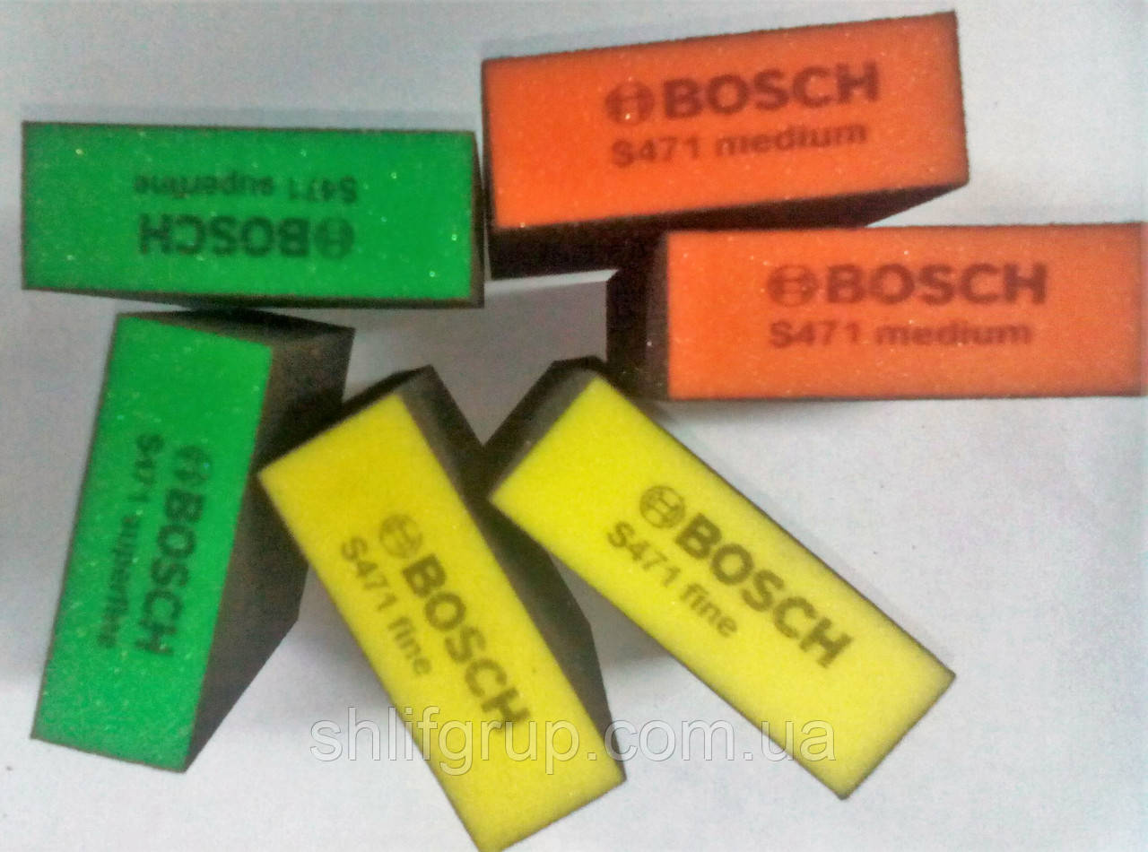 Шліфувальна губка Bosch fine жовта середнє зерно