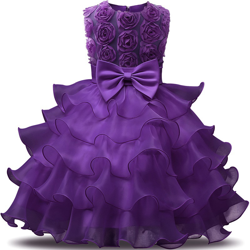 Ошатне плаття з воланами Girl Dress 2021lilac