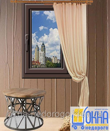 Одностулкові ламіновані вікна зовні 800х1400, фото 2