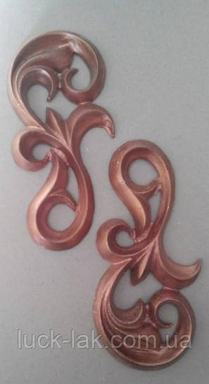 Орнамент гіпсовий завиточка, ліпнина з гіпсу, вензель великий, фото 1