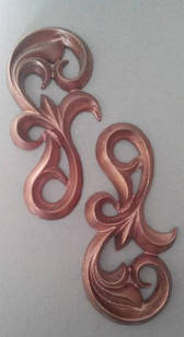 Орнамент гіпсовий завиточка, ліпнина з гіпсу, вензель великий