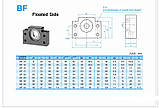 Кінцева опора BF20, опора ходового гвинта BF20, фото 2