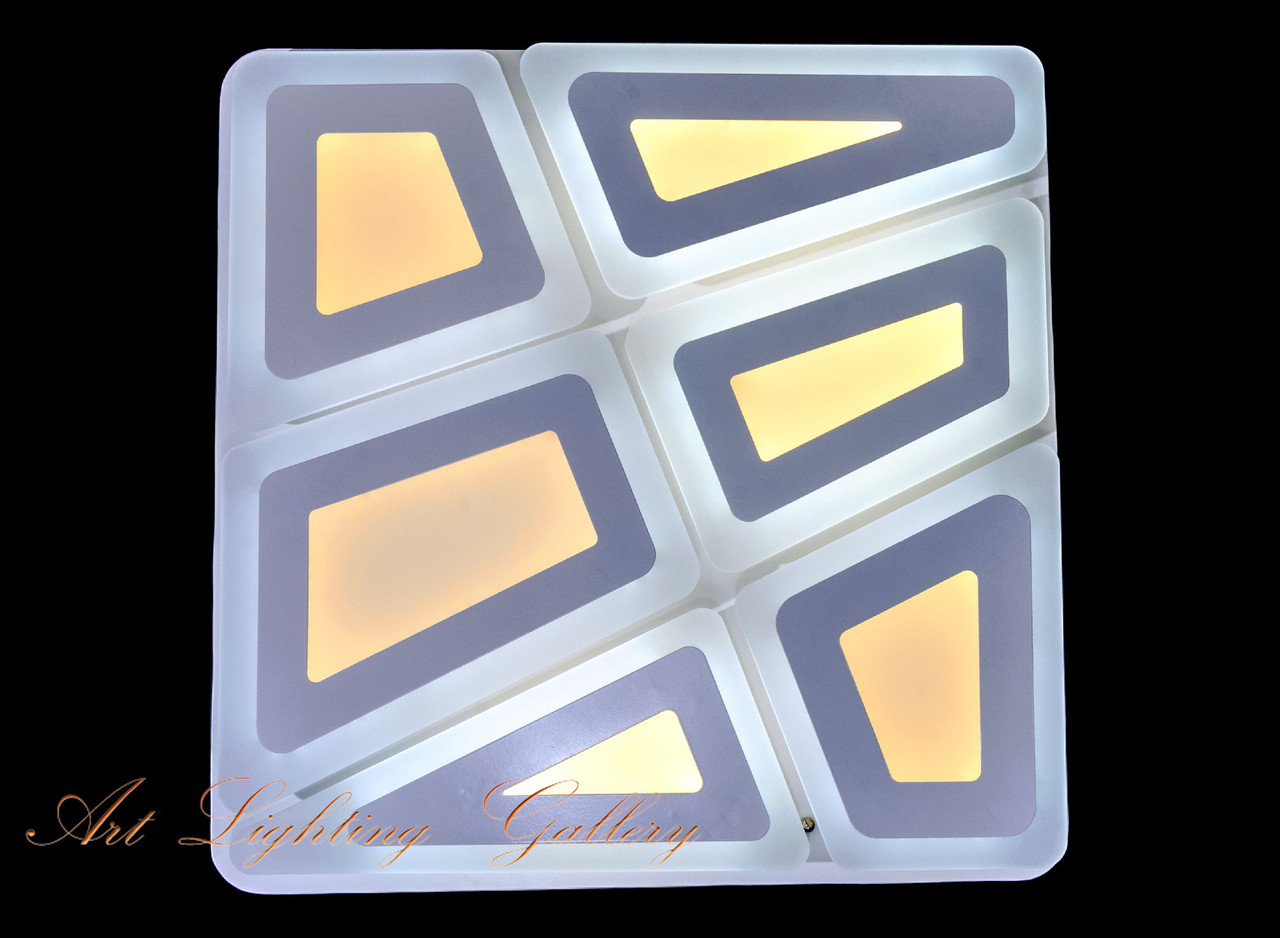 Квадратна яскрава світлодіодне люстра, фото 1