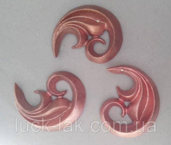 Орнамент гіпсовий завиточка, ОГ-003, ліпнина з гіпсу, вензель маленький, фото 1